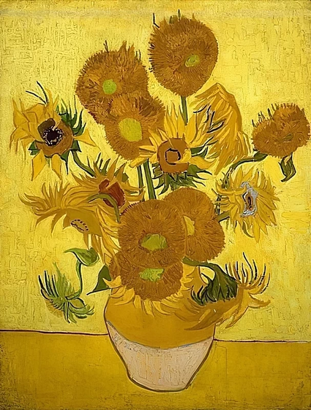 287-Vincent van Gogh-Vaso con quindici girasoli, Arles gennaio 1889 - Van Gogh Museum, Amsterdam  